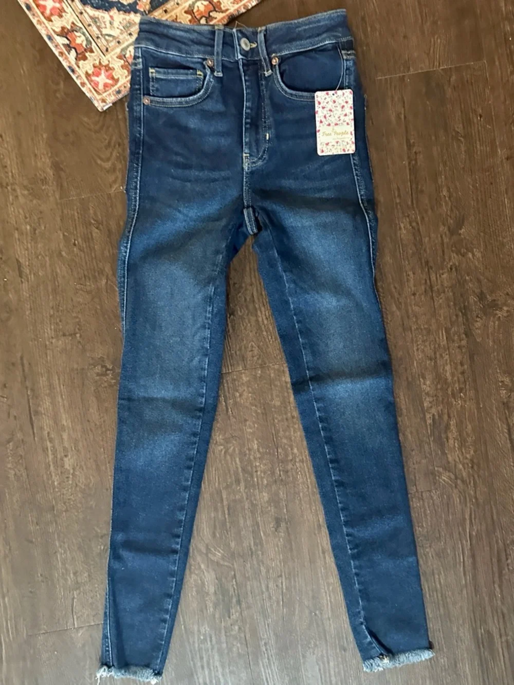 Free People High-Rise Skinny Jeans - Picture 2 of 6